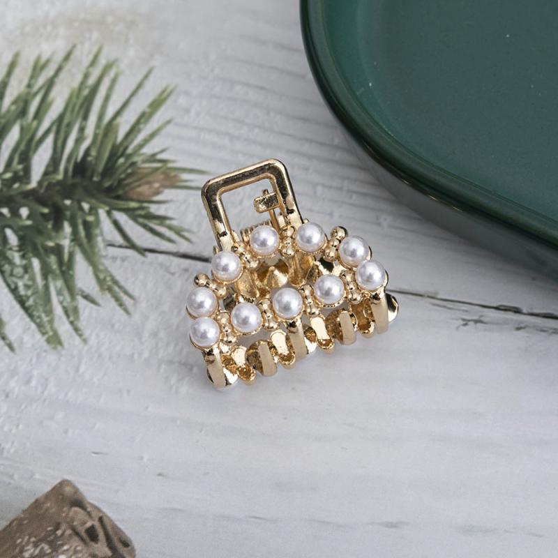 Rhinestone Pearl Hair Claw Shark Claw Holder