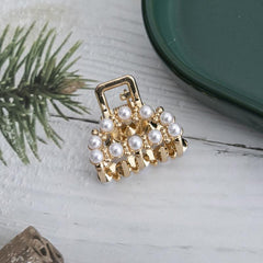 Rhinestone Pearl Hair Claw Shark Claw Holder