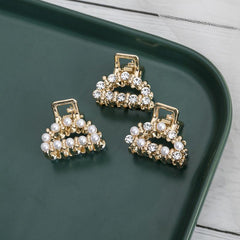Rhinestone Pearl Hair Claw Shark Claw Holder