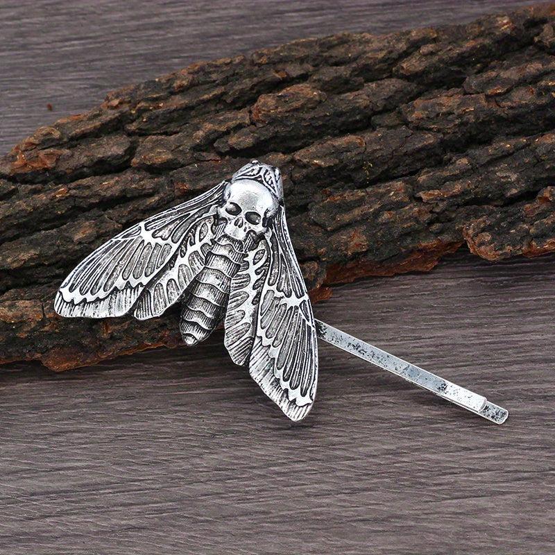 Viking Style Hairpin Snake Butterfly Gothic Skull Hair Accessory