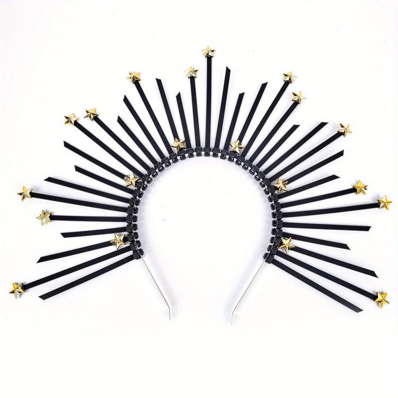 Vintage Spiked Headband Gothic Hair Hoop for Women
