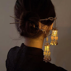 Vintage Chinese Lantern Hair Sticks for Women Girls