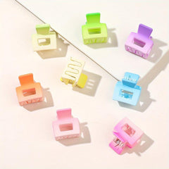 8pcs Mini Hair Claw Clip Non Slip Strong Hold Grip Hair Jaw Clip for Thick Hair