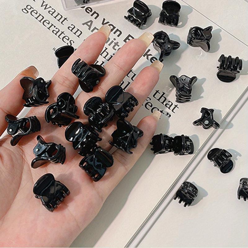12pcs Mini Hair Claw Clips for Hairstyle Buns Strong Grip Multifunction Clamp