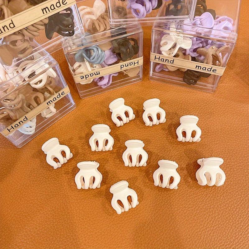 10pcs Mini Hair Claw Clips Non Slip Strong Hold Grip Hair Jaw Clip