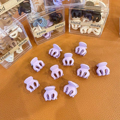 10pcs Mini Hair Claw Clips Non Slip Strong Hold Grip Hair Jaw Clip