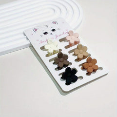 6pcs Mini Hair Clips For Thin Hair Matte Claw Hair Accessories