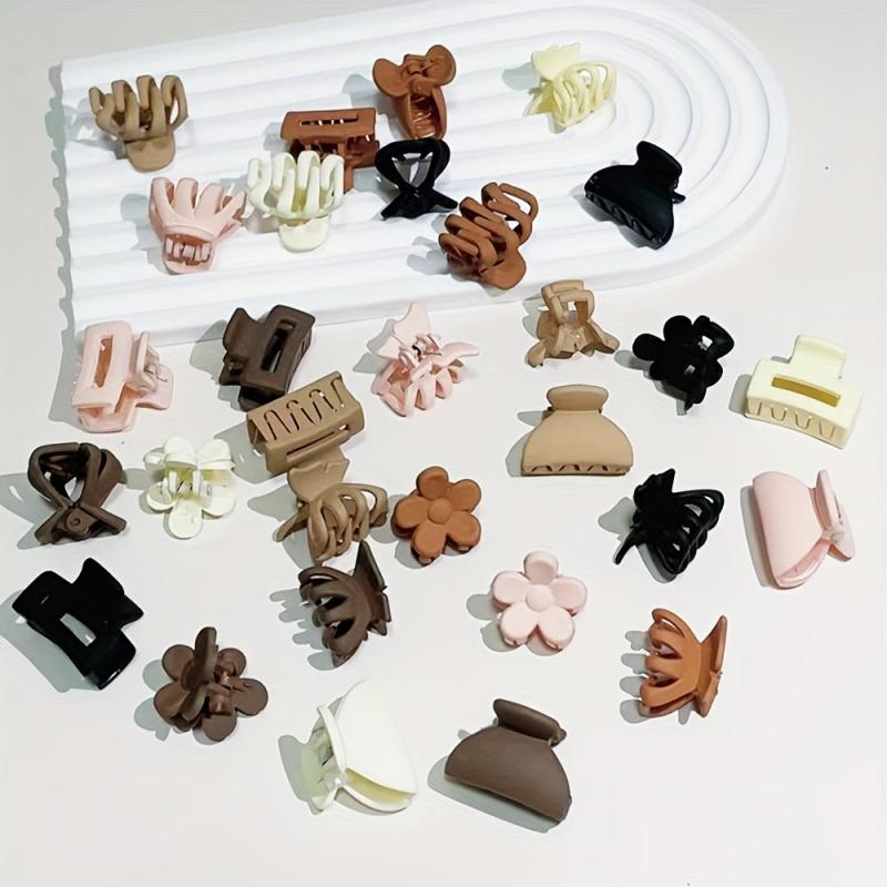 6pcs Mini Hair Clips For Thin Hair Matte Claw Hair Accessories
