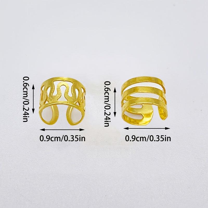 10pcs Viking Hair Beads Spiral Coils Dreadlock Braids Rings Clips