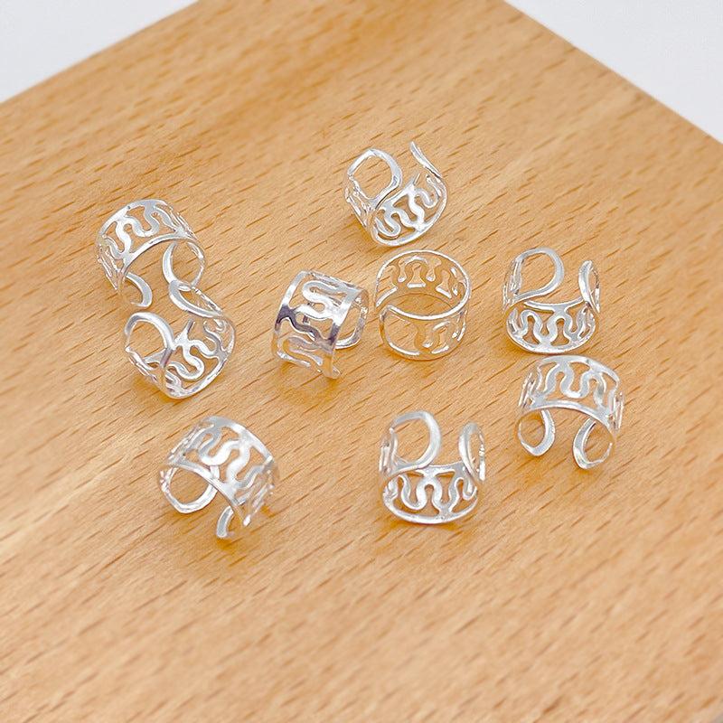 10pcs Viking Hair Beads Spiral Coils Dreadlock Braids Rings Clips