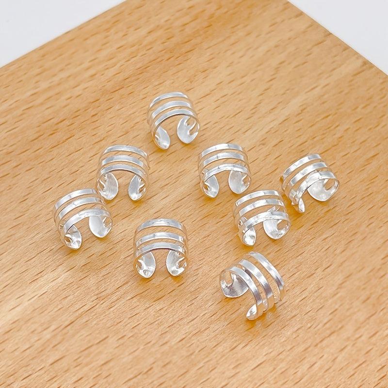 10pcs Viking Hair Beads Spiral Coils Dreadlock Braids Rings Clips