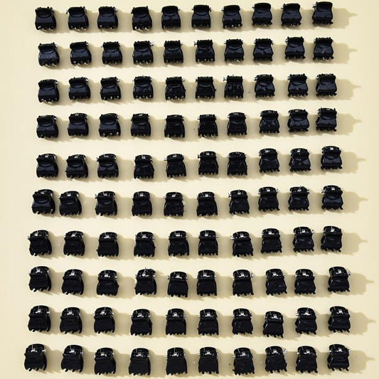 100pcs Mini Plastic Hair Claw Clip Women's Small Hair Accessories