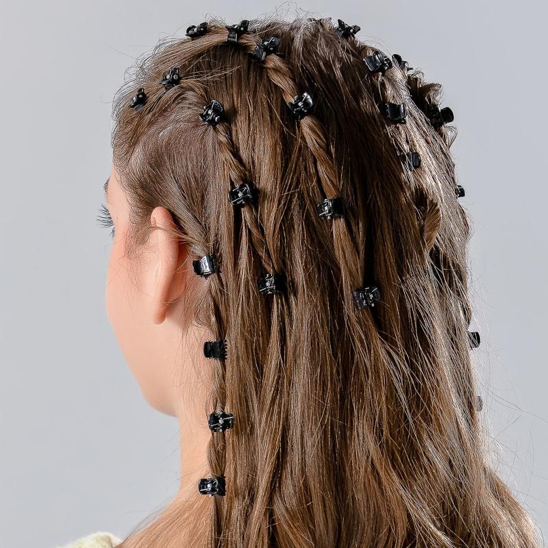 100pcs Mini Plastic Hair Claw Clip Women's Small Hair Accessories