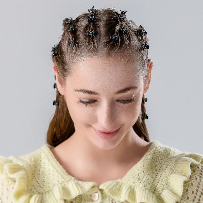 100pcs Mini Plastic Hair Claw Clip Women's Small Hair Accessories