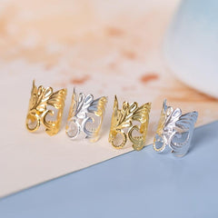 10pcs Adjustable Hair Cuffs Clips Decorative Hair Accessories Rings