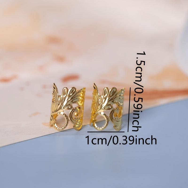 10pcs Adjustable Hair Cuffs Clips Decorative Hair Accessories Rings