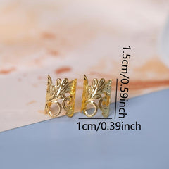 10pcs Adjustable Hair Cuffs Clips Decorative Hair Accessories Rings