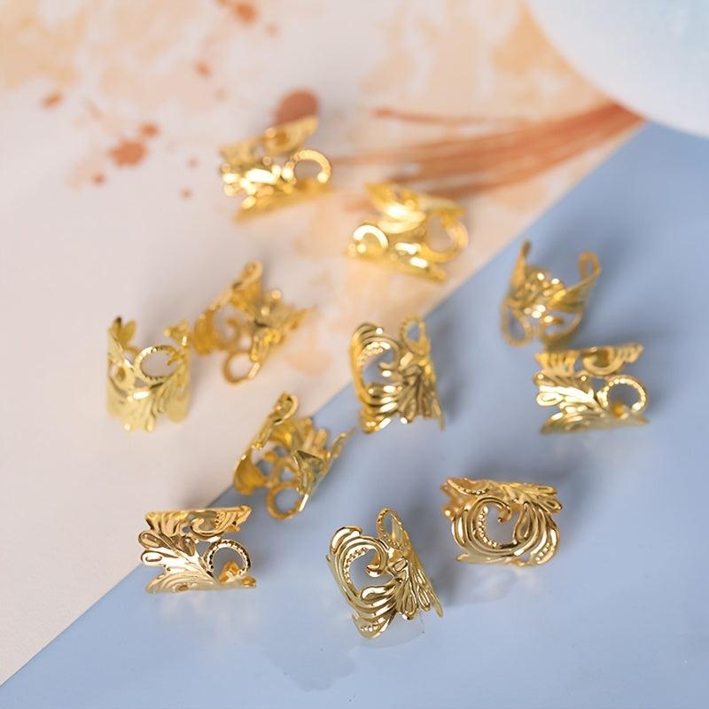 10pcs Adjustable Hair Cuffs Clips Decorative Hair Accessories Rings