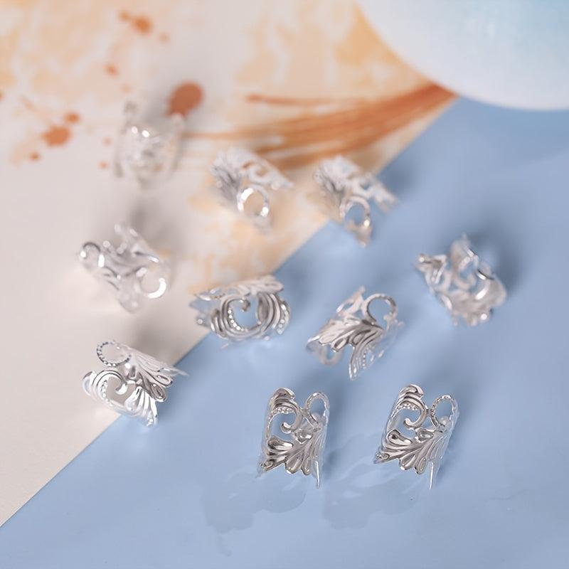 10pcs Adjustable Hair Cuffs Clips Decorative Hair Accessories Rings