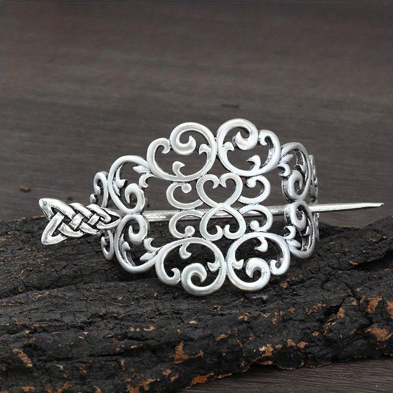 Viking Style Hairpin Celtic Crown Barrette Hair Accessories