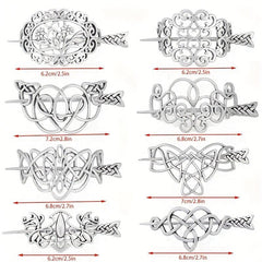 Viking Style Hairpin Celtic Crown Barrette Hair Accessories