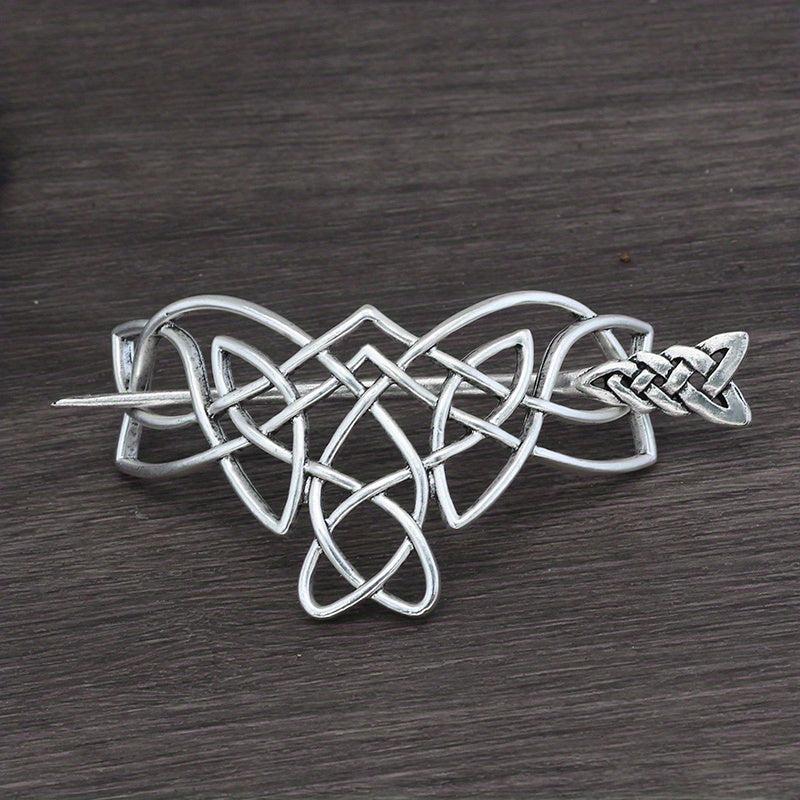 Viking Style Hairpin Celtic Crown Barrette Hair Accessories
