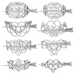 Viking Style Hairpin Celtic Crown Barrette Hair Accessories
