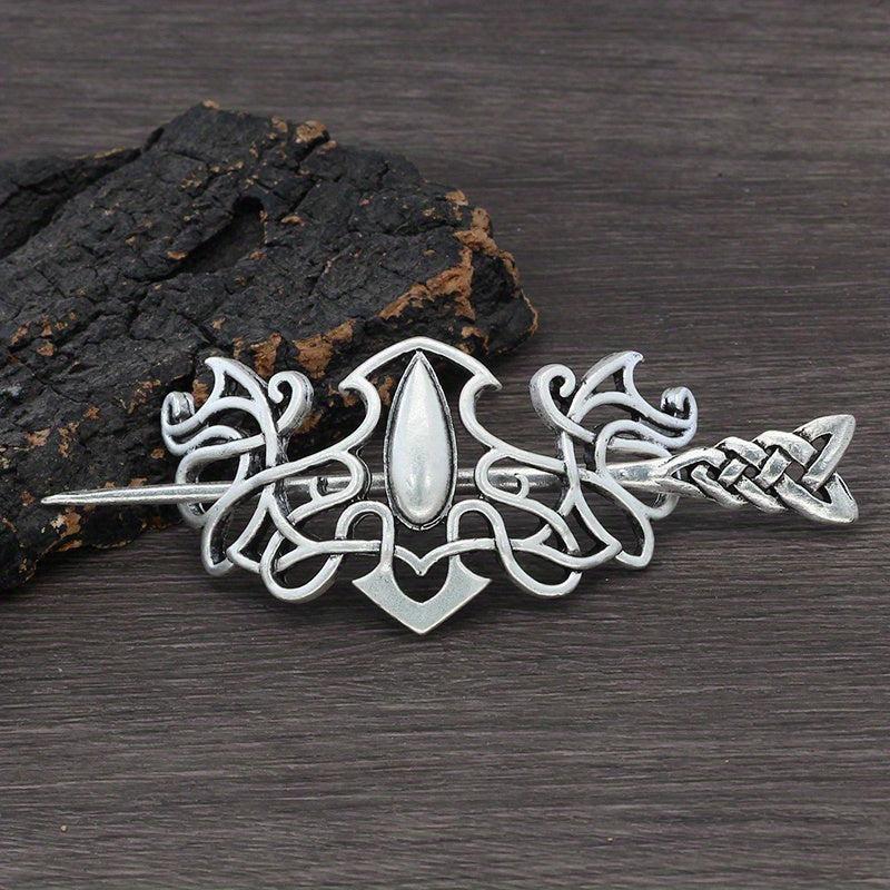Viking Style Hairpin Celtic Crown Barrette Hair Accessories