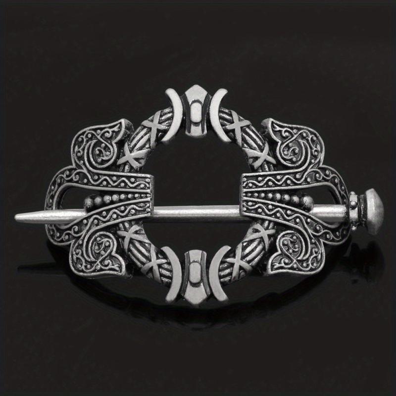 Viking Celtic Style Barrette Hair Pin Silver Irish Knot Jewelry Barrette