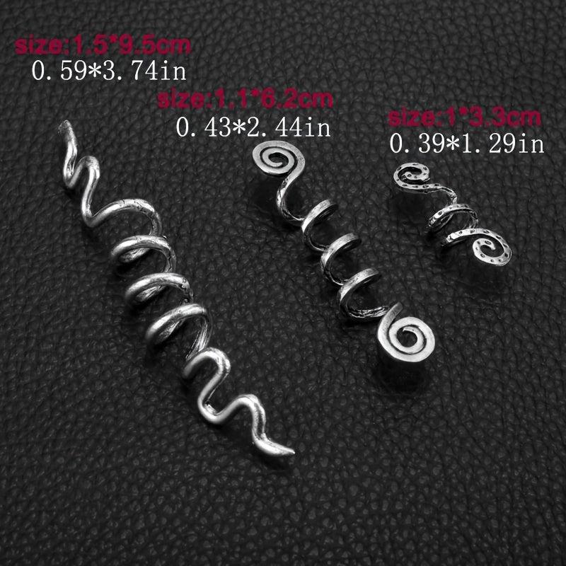 Hair Jewelry Rings Silvery And Golden Adjustable Metal Hair Clips