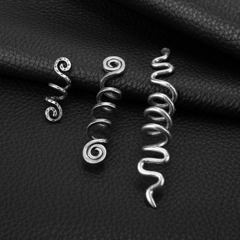 Hair Jewelry Rings Silvery And Golden Adjustable Metal Hair Clips