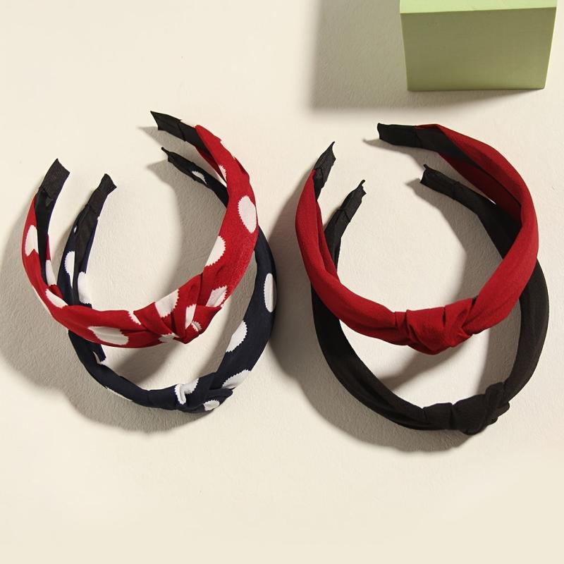 4pcs Vintage Female Hair Loops Headband Non slip Hair Accessories