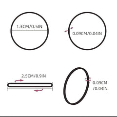 Small Elastic Hair Bands Colorful Ponytail Holder Rubber Bands