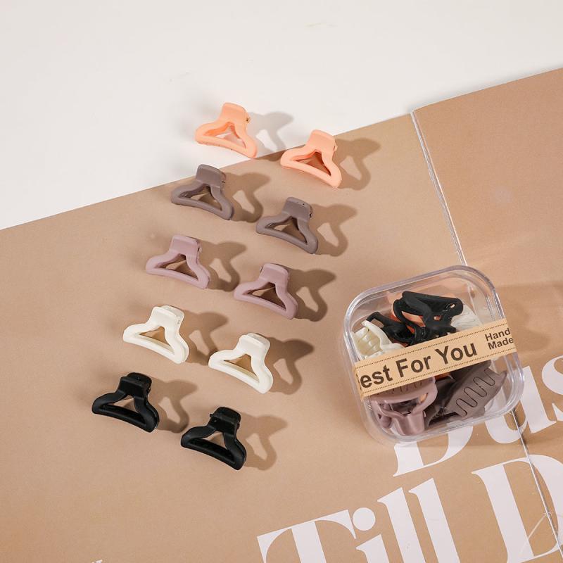 10Pcs Mini Hair Clips Mix for Women Girls