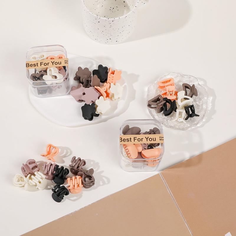 10Pcs Mini Hair Clips Mix for Women Girls