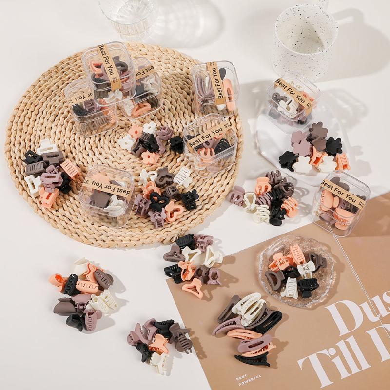 10Pcs Mini Hair Clips Mix for Women Girls
