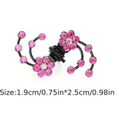 6pcs Mini Rhinestone Crystal Bridal Hair Clip Women Flower Girl Hair Accessories