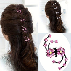 6pcs Mini Rhinestone Crystal Bridal Hair Clip Women Flower Girl Hair Accessories