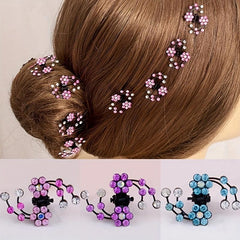 6pcs Mini Rhinestone Crystal Bridal Hair Clip Women Flower Girl Hair Accessories