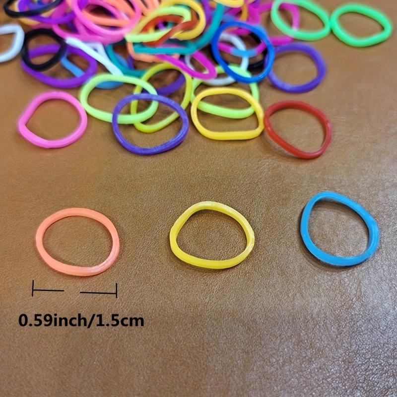 100pcs Mixed Mini Rubber Band Hair Rope Headwear Accessories