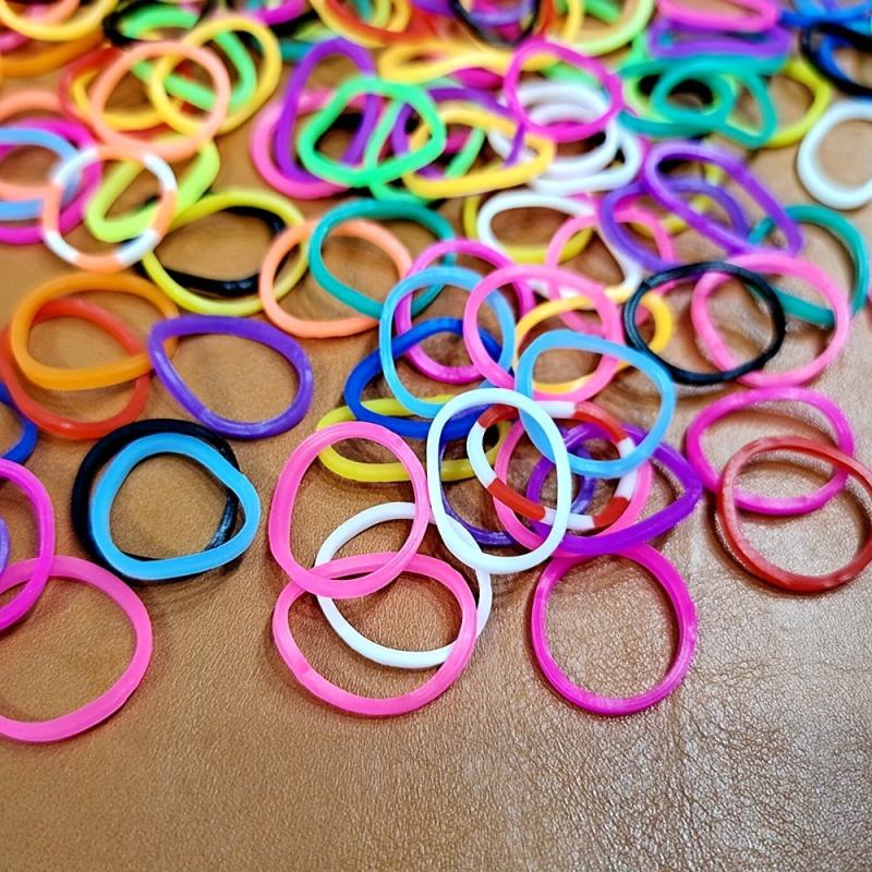 100pcs Mixed Mini Rubber Band Hair Rope Headwear Accessories