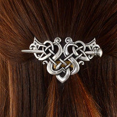 Viking Celtic Crown HairPins Clip Hair Accessories Barrettes Silvery
