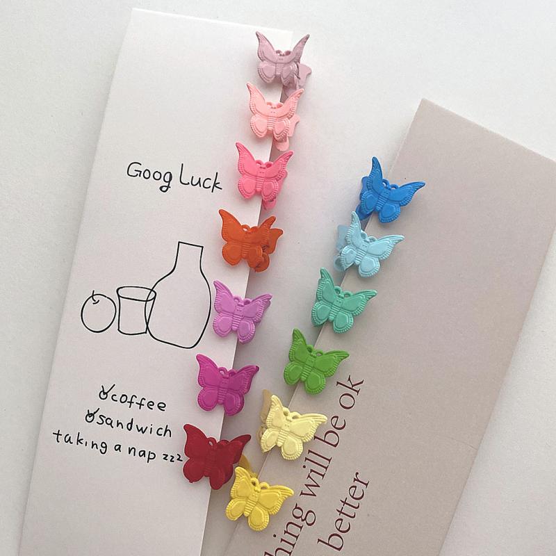 12pcs Mini Butterfly Shaped Hair Claw Clip for Women Girls