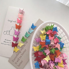 12pcs Mini Butterfly Shaped Hair Claw Clip for Women Girls