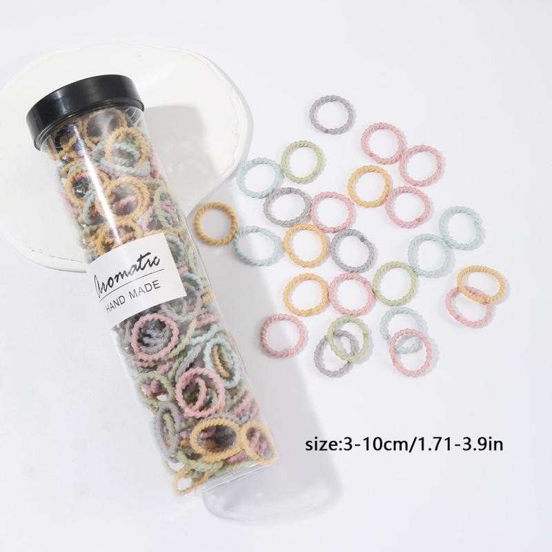 300pcs Elastic Hair Ties for Girls, Soft Hair Elastics for Thick Hair