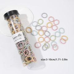 300pcs Elastic Hair Ties for Girls, Soft Hair Elastics for Thick Hair