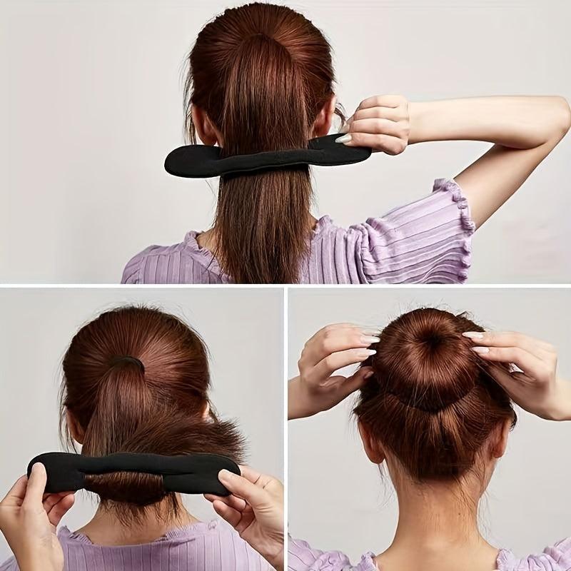 Sponge Donut Ponytail Bun Maker Twister Tie Holder