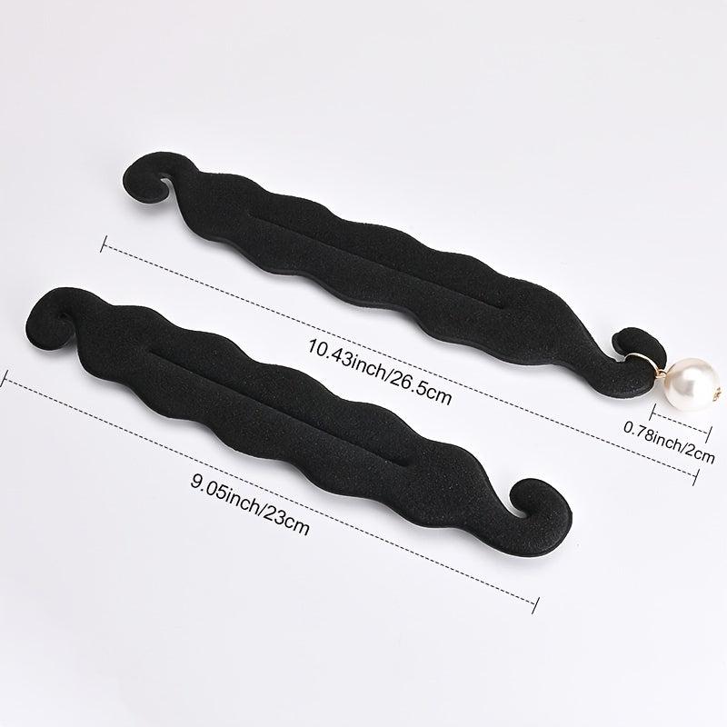 Pearl Hair Bun Maker Lazy Curler Clips