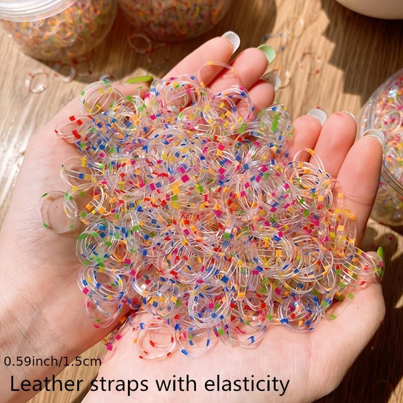 1000pcs Disposable Soft Elastic Hair Ties Women Girls Hair Rubber Bands