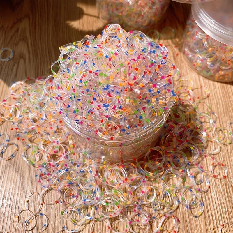 1000pcs Disposable Soft Elastic Hair Ties Women Girls Hair Rubber Bands